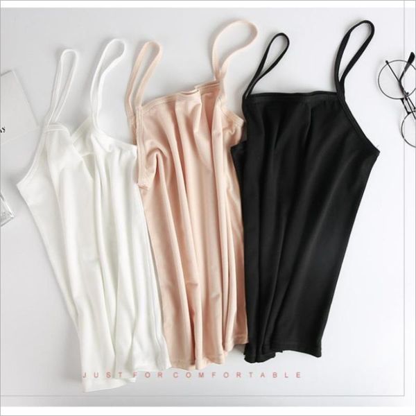 

women's tanks & camis fashion spring summer tank women sleeveless round neck loose t shirt ladies vest singlets, White