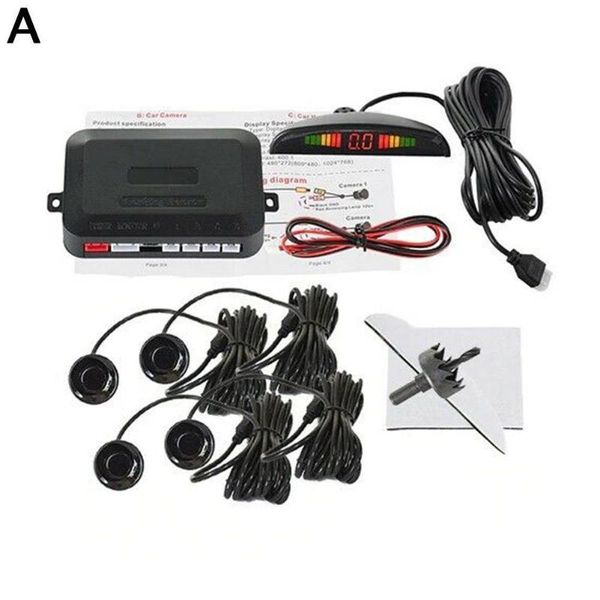 

car rear view cameras& parking sensors sensor with 4 reverse backup radar system monitor detector display s3y2