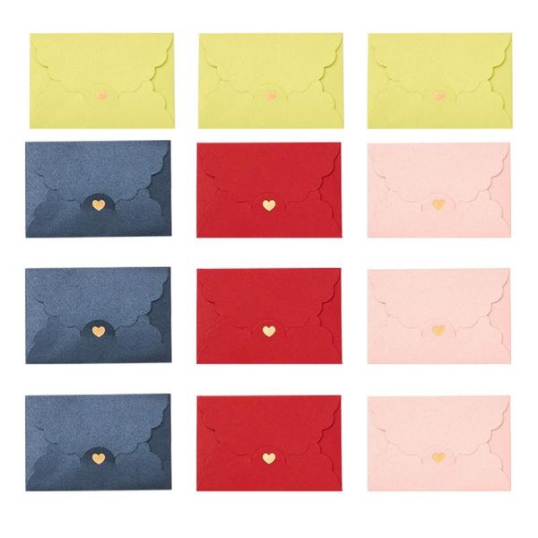 

12pcs mini envelopes paper member packing (mixed style) gift wrap