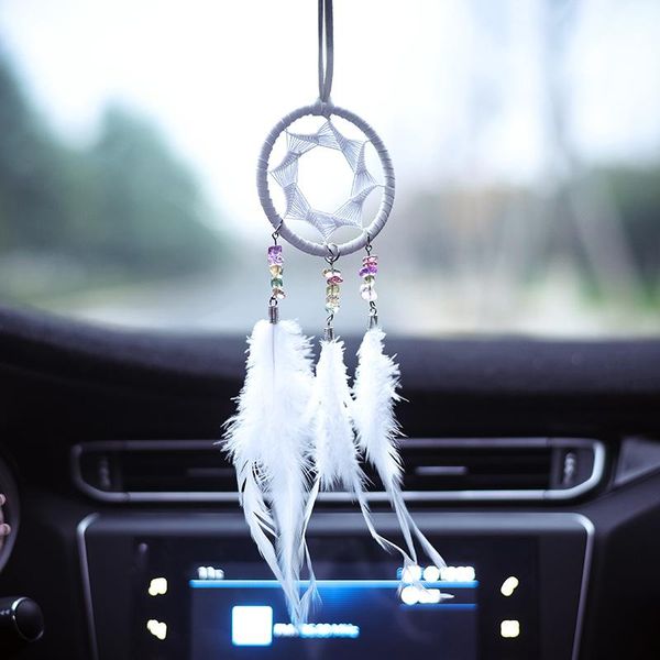 

interior decorations fashion dream catcher car pendant rearview mirror hanging decoration home lucky jewelry accessories