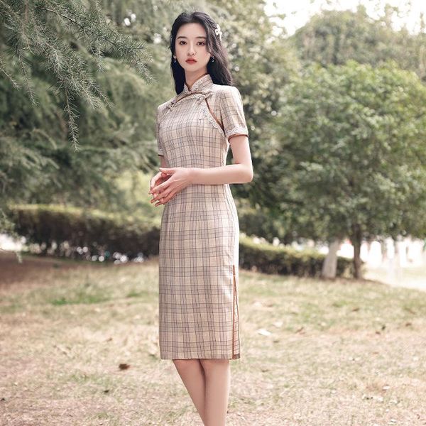 

cheongsam dress red qipao ethnic clothing