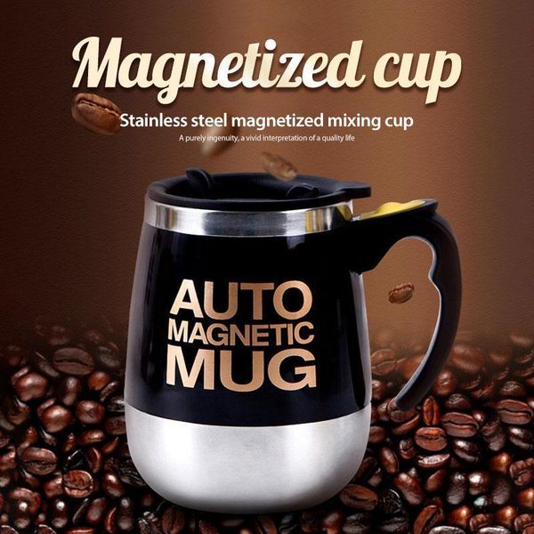 

water bottles stainless steel upgrade magnetized mixing cup mug milk mugs electric lazy smart shaker coffee drop