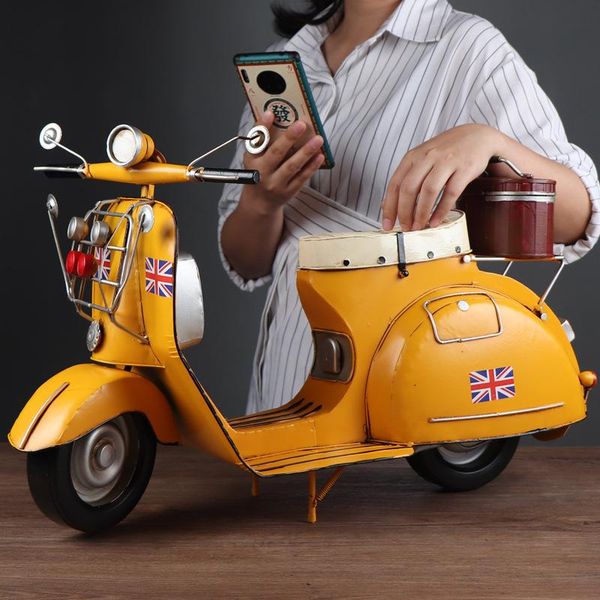 

decorative objects & figurines american retro sheep pedal motorcycle simulation model nostalgic home decoration bar furnishings gifts