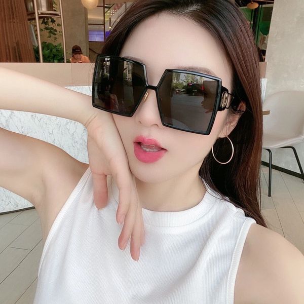 

sunglasses for women brand design full frame connection lens coating mirrorr lens steampunk summer big style, Blue