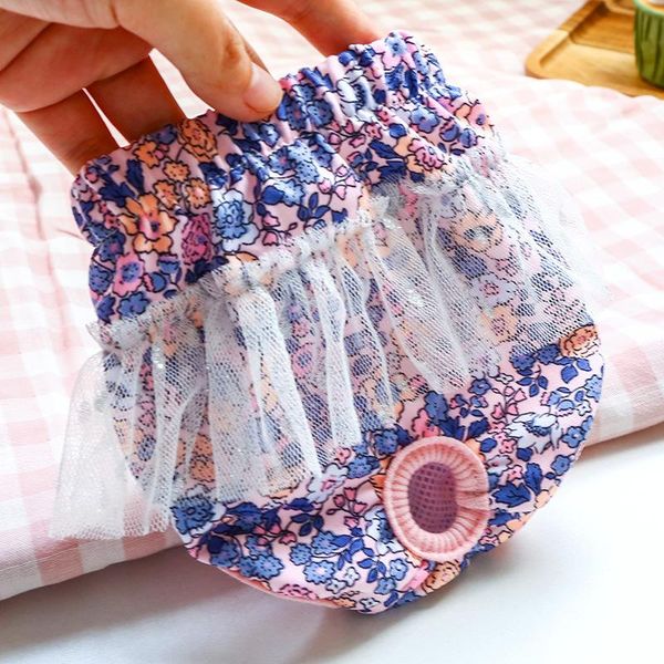 

washable dogs physiological pant printing lace menstruation underwear pets panties dog diaper pants accessory apparel