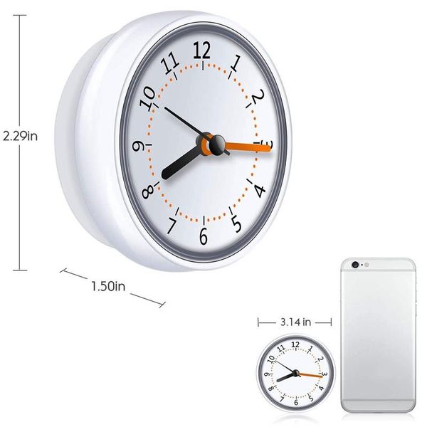 

wall clocks bathroom for waterproof shower suction