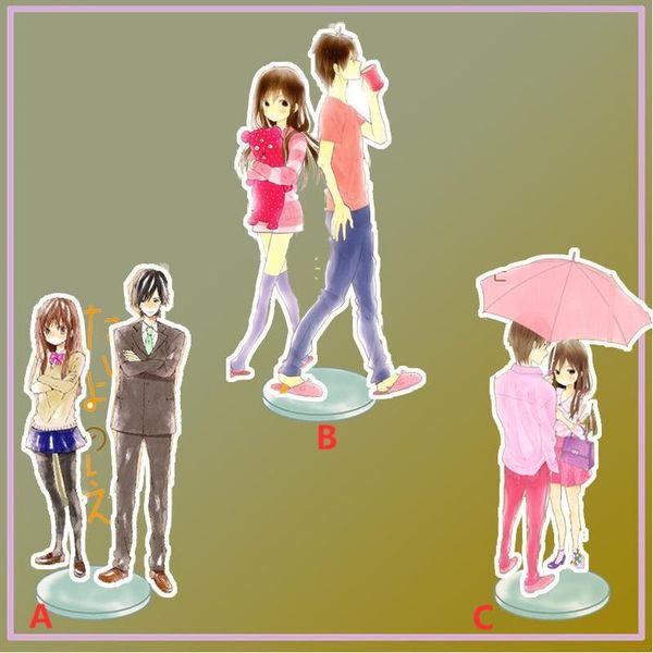 

keychains anime stand house of the sun motomiya mao nakamura hiro acrylic figure display deskdecoration 15cm, Silver
