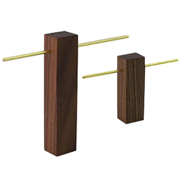 

jewelry pouches, bags 2x walnut wood rack ring hanger earring frame bracket desk storage art nordic style l & s, Pink;blue