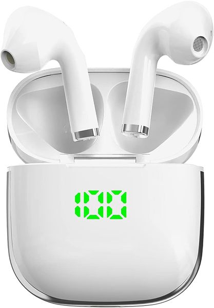 

tws bluetooth 5.1 wireless earbuds auto-pair in-ear headphones with waterproof shell battery power display charging support hi-fi stereo dee