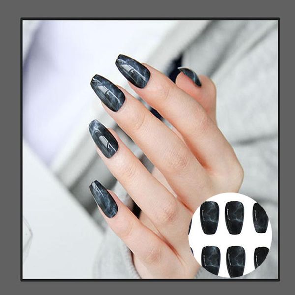 

false nails nail stickers sheets wearable detachable finished fake stick on artificial with design, Red;gold
