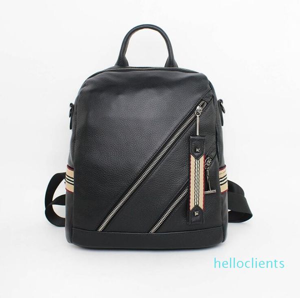 

newst fashion men and women first layer cowhide leather shoulder bag backpack outdoor bag handbag travel bag