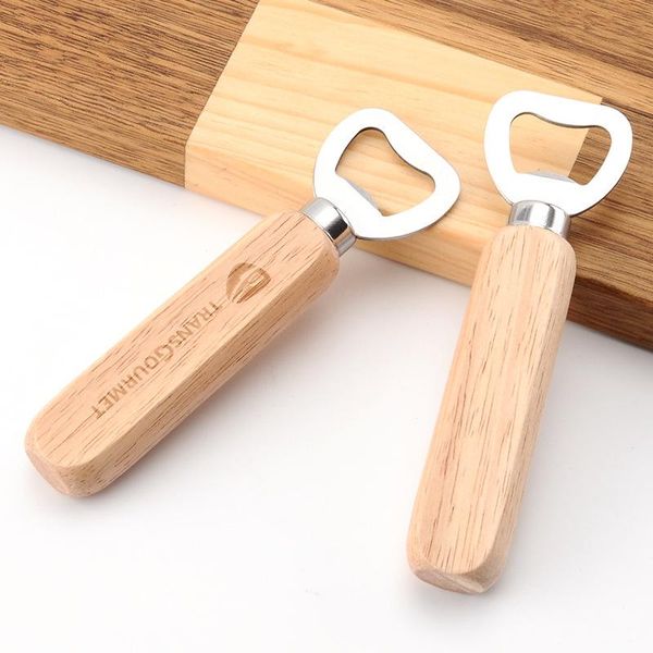 

party favor 50pcs personalized wooden handle wine bottle opener wedding custom gift for baby bridal shower birthday guests
