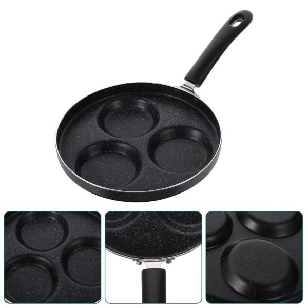 

1pc non-stick egg frying pan divided cooker hamburg for home use pans