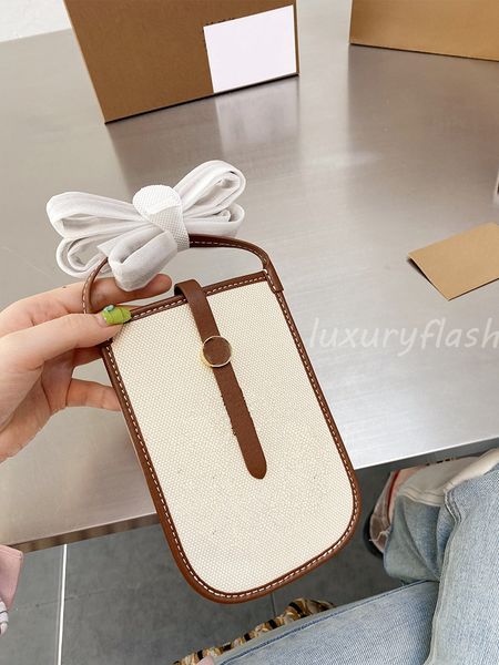 

famous designer canvas phone bag special cellphone case women luxury card holder casual fashion designers crossbody leather purse wallet
