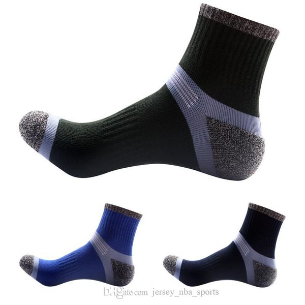 

21 outdoor men's sport socks 70% cotton hiking socks running football athletic sport socks, Black