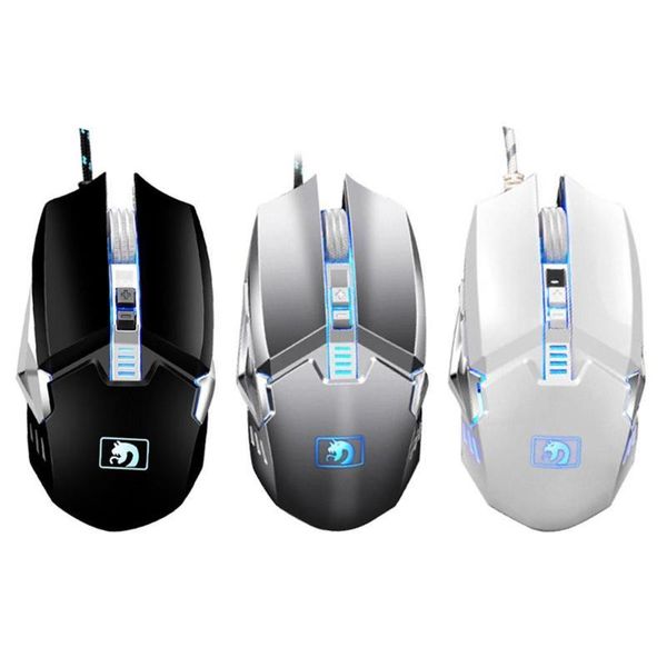 

programmable buttons usb wired led 2400dpi adjustable mouse 6 button macro professional programming smart mice game