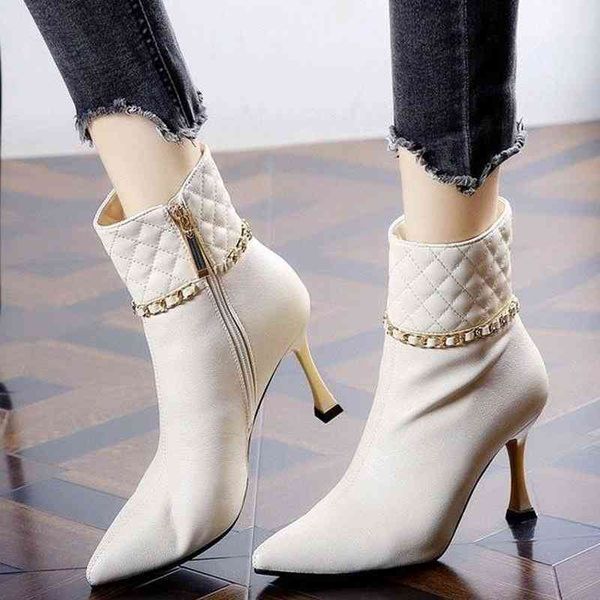 

boots short women's stiletto-style boots, thin heel, retro, indicated for autumn and winter, cz17, Black