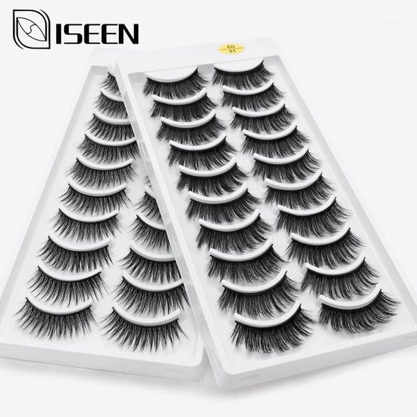 

10pairs 3d mink eyelashes natural long /thick handmade faux lashes extension makeup tools1