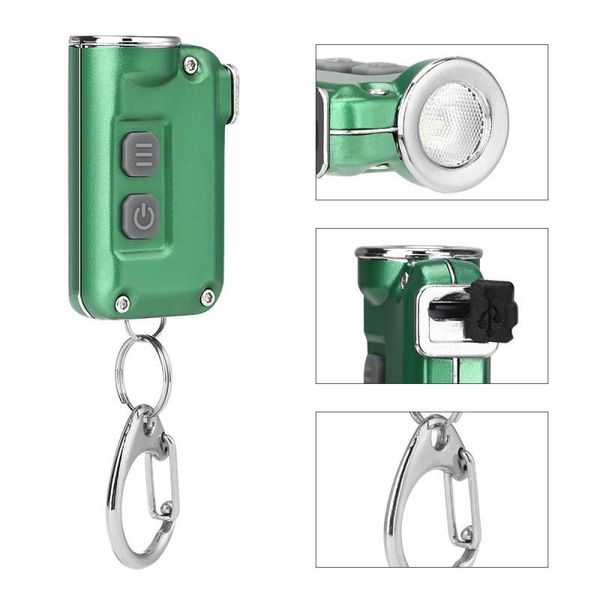

mini key chain portable torch outdoors camping lantern built-in battery usb rechargeable hiking flashlights torches