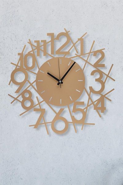 

wall clocks muyika design karde gold metal clock 50cm/19.70in home decor, modern decoration, silent mechanism