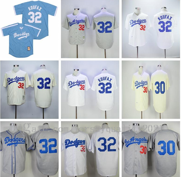

vintage1963 1955 1958 1917 baseball 30 maury wills jersey 32 sandy koufax retire cool base stitched home team blue white grey breathable, Blue;black
