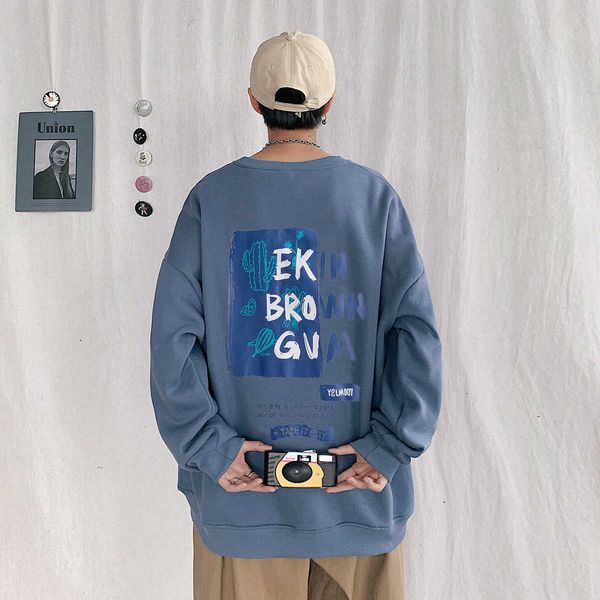 

men's casual shirts sweaters long sleeves autumn print pullover knitted o-neck plus oversized 5xl h6fa, White;black