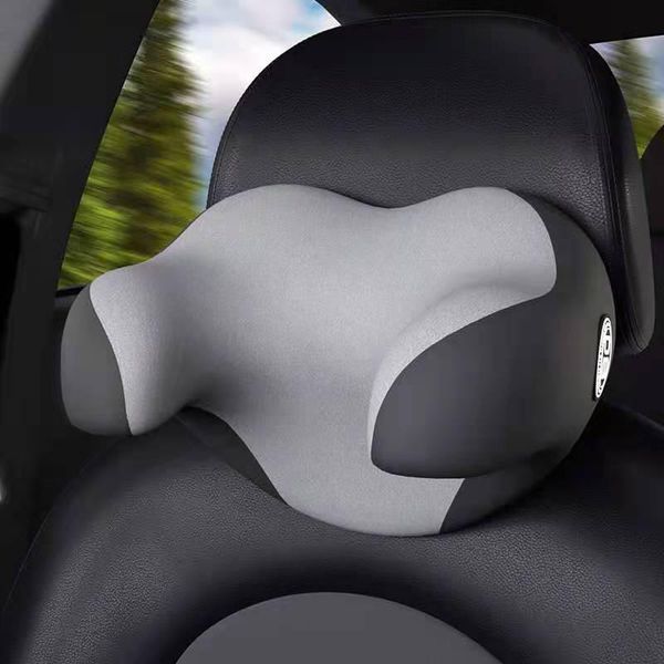 

seat cushions 1pcs car headrest neck pillow for chair in auto memory foam cotton mesh cushion fabric cover soft head rest travel support