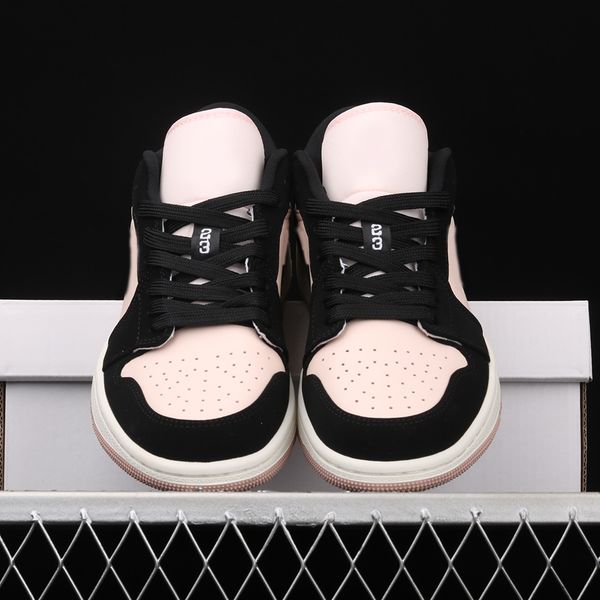 

2021 jumpman women's basketball shoes male 1 s pink/black canvas stitching outdoor sportsv0uj