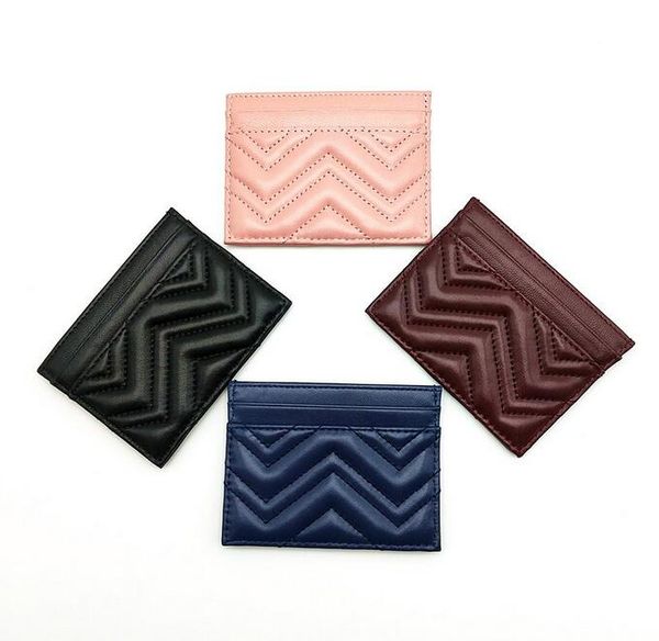 

women card holders genuine leather luxurys designers classic men women's designer black lambskin mini wallets coin purse interior slot, Brown;gray