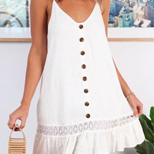 

maternity dresses female women solid color fashion summer ladies sleeveless vest vestidos europe and america lady mom ruffles lace suit, White