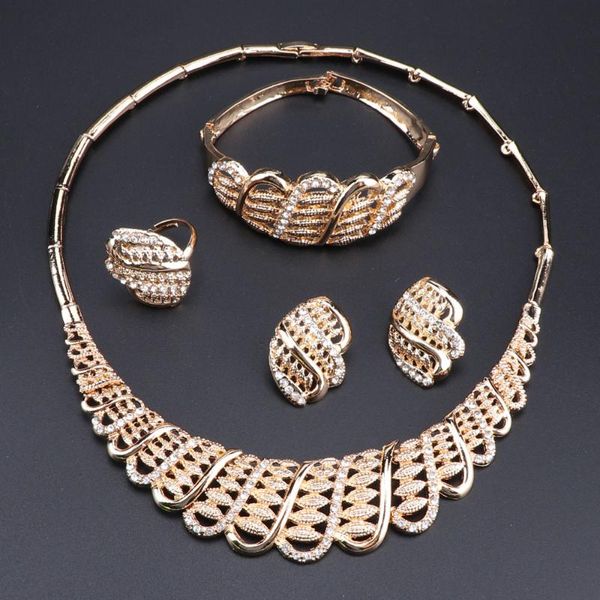 

earrings & necklace oeoeos dubai jewelry sets for ladies african beads set gold color wedding women bracelet ring, Silver