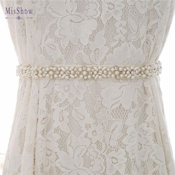 

wedding sashes fashion pearl belts rhinestone bridal accessories girdle belt, White