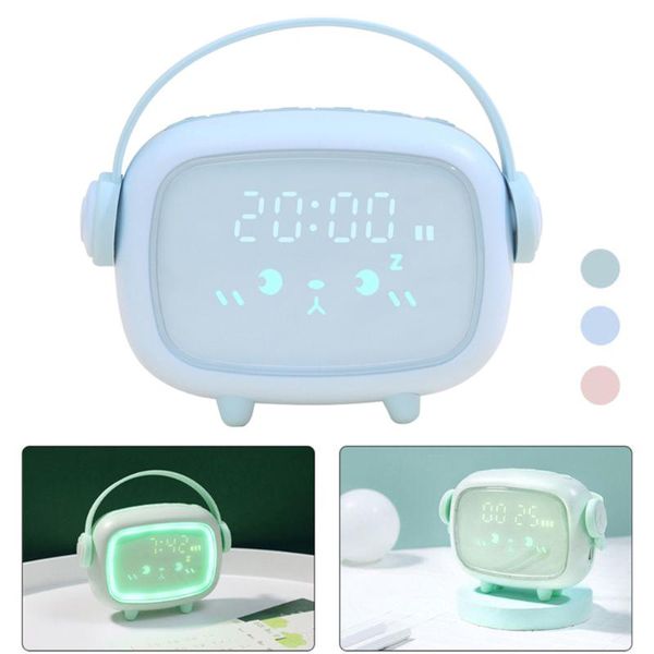 

other clocks & accessories bedside cute night light alarm clock timing countdown led temperature display smart kids