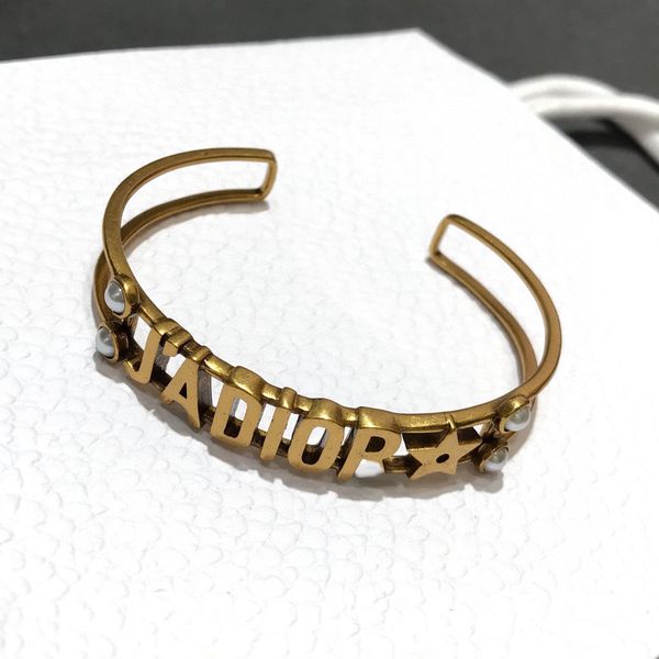 

70% off luxury jewelry 2021 new jaoio letter opening bracelet, Black