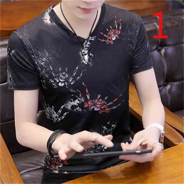 

summer short-sleeved tide brand stand-in ins korean version of the trend to repair clothes 210420, White;black