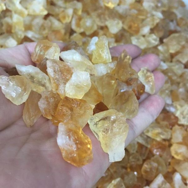 

decorative objects & figurines brazil natural rough citrine quartz specimen rock gemstone crystal healing energy stones diy