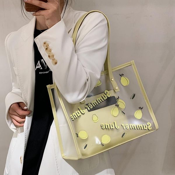 

cosmetic bags & cases 2021 woman handbag large capacity shopping bag fashion shoulder female pu tote luxury designer handbags