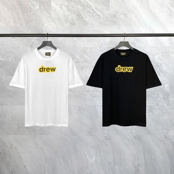 

women's t-shirt drew house secret men women hiphop streetwear 100% cotton round neck tees, White