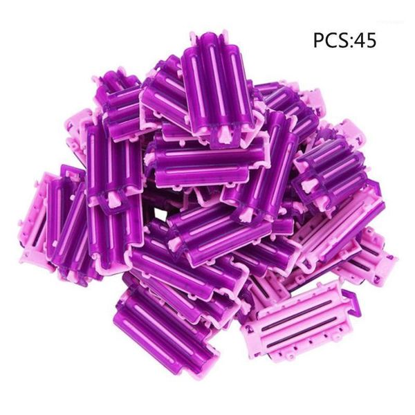 

45pcs diy hair clips wave perm curl rod corn bars curler maker fluffy clamps1