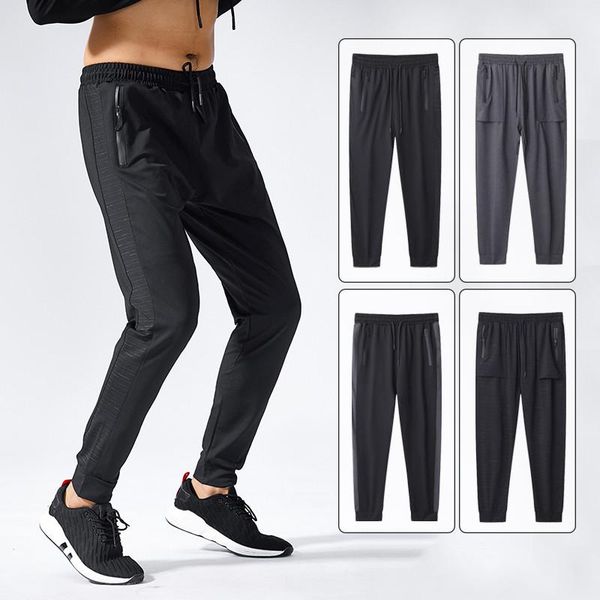 

mens running sports trousers quick dry breathable outdoor joggers male sportswear bottoms gym fitness jogging training pants 3xl, Black;blue