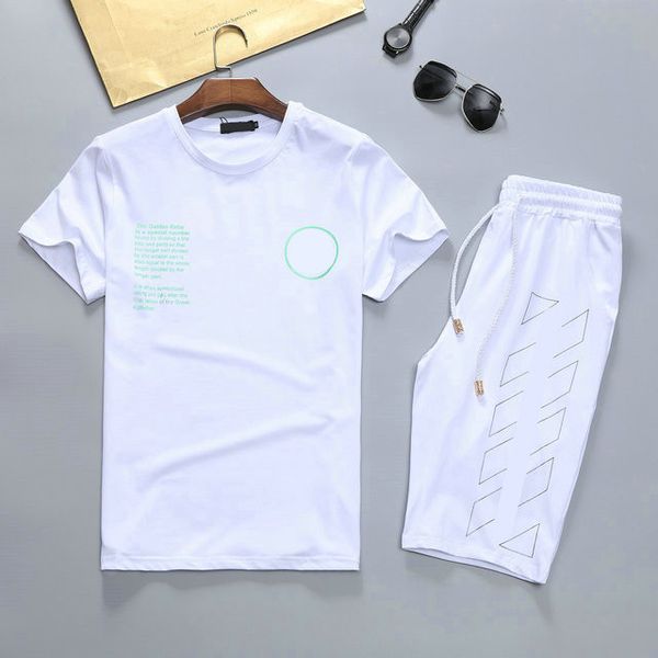 

2021 fashion tracksuit casual suit summer short sleeve shorts sport two piece men's handsome -3xl#11, Gray
