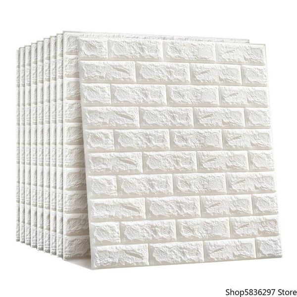 

wallpapers 3d brick wall stickers diy self foam waterproof decor covering wallpaper for tv background kids living kitchen room