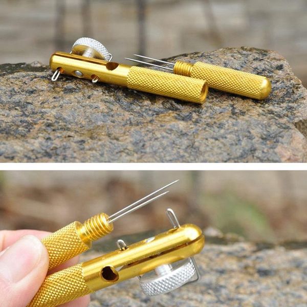 

full metal fishing hook knotting tool & tie loop making device hooks decoupling remover carp accessory accessories