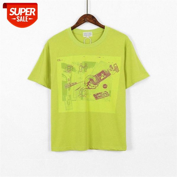 

batik mobile phone pattern round neck printing short-sleeved one piece wholesale #dt6r, White;black