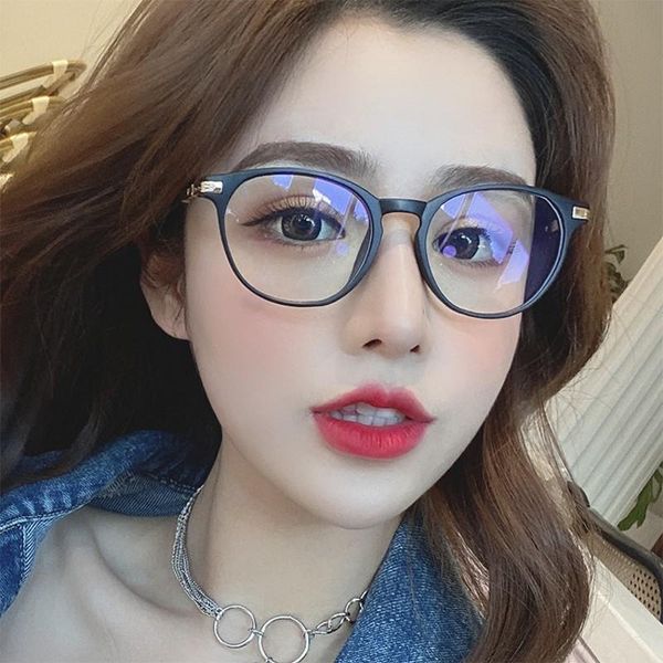 

fashion sunglasses frames women tr anti blue light glasses frame for computer gaming eyeglasses radiation screen transparent myopia lens, Black
