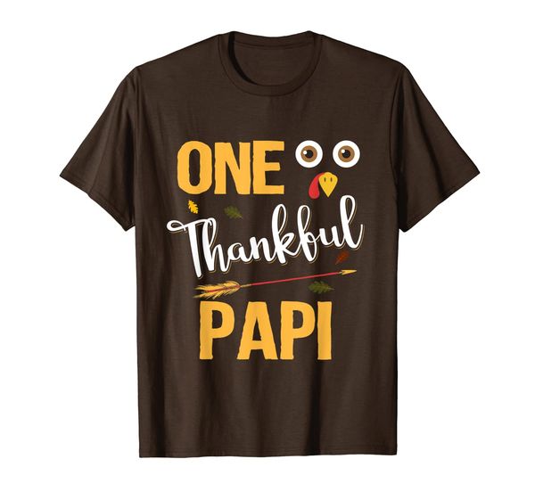 

One Thankful Papi Funny Thanksgiving Turkey T-Shirt, Mainly pictures
