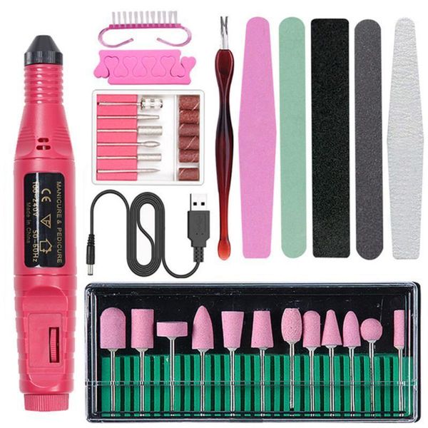 

charger portable nail polisher electric drill starter kit art kits1