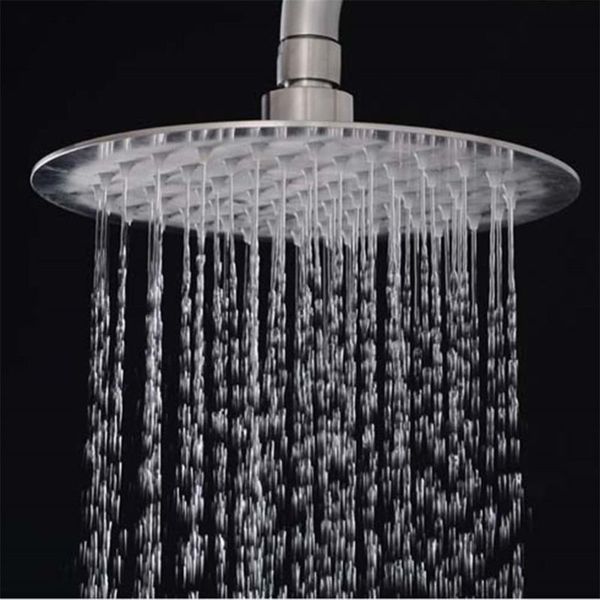 

kitchen faucets 8 inch ultra-quiet water-saving rainfall abs & stainless steel bathroom round shower head spray