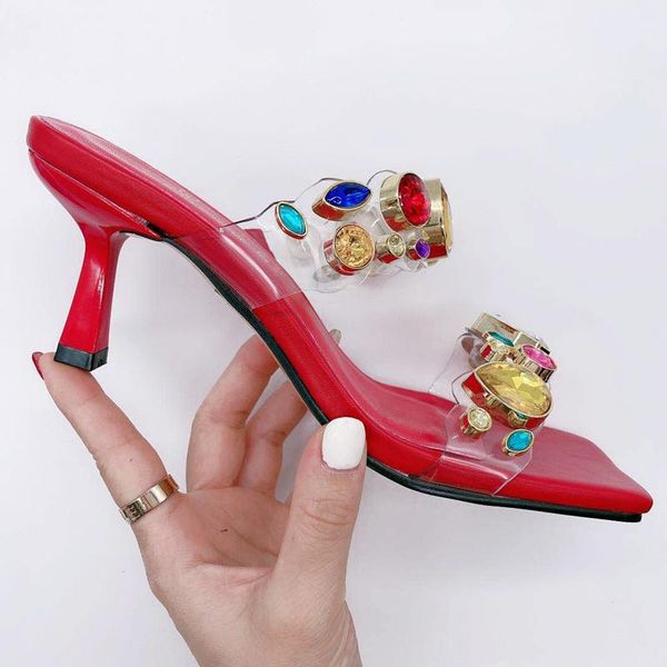 

dress shoes designer in red color luxury 2021 elegant crystal shoe women ladies comfortable fashion wedding female, Black