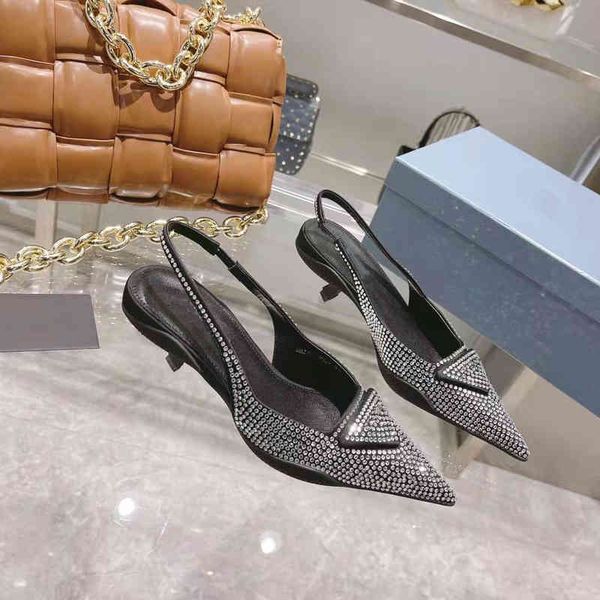 

sandals sling-back pumps satin sandals with crystals series slippers loafers muller shoes upper heat-sealed size x76h, Black